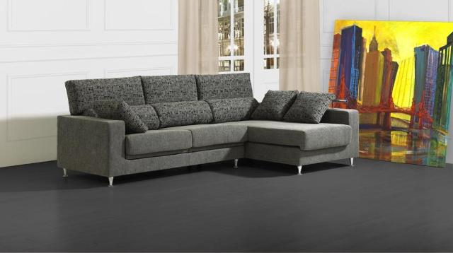 SOFA GRIS - MUEBLES CEREZALES